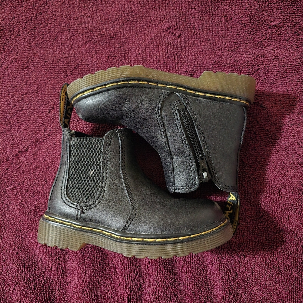 Dr Martens Toddler Black Leather Boots